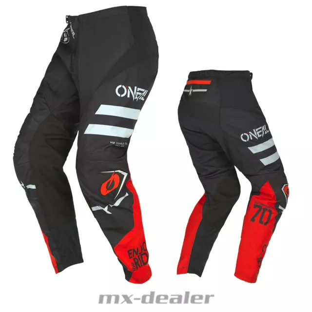 Oneal Élément V22 Escadron Noir MX Pantalon Cross Enduro Quad Motocross
