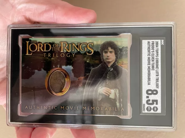 2004 Topps Chrome The Lord of Rings Trilogy Memorabilia Sgc 8.5 Set Used