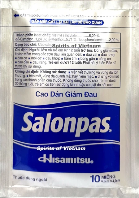 150 Patchs Salonpas Plast Soulage Douleur Maux Dos Muscles Arthrite (6.5x4.2cm) 2