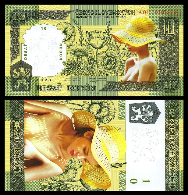 Czech Republic 10 Korun 2023 year Czechoslovakia POLYMER UNC uncirculated