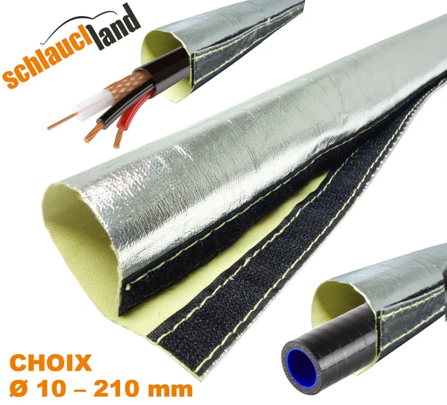 Gaine Isolation Tresse Fibre Verre 3m - 5mm - Haute Température (600°C) - Blanc - Pour Câbles Et Fils