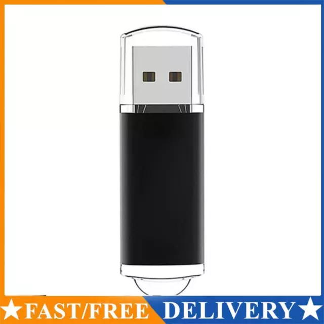 CW10029 High Speed USB 2.0 Flash Drive Clear Cap Thumb Drive (1GB Black)