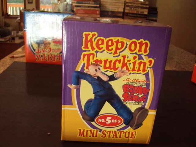 R Crumb 2003 'Keep on Truckin' Little Big Ass Mini Statue 0545/2000/200 ID:86360