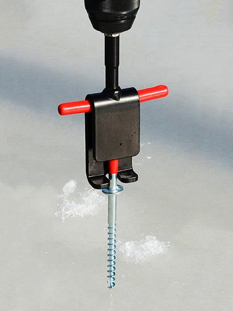 Durable Ice Anchor Power Drill Adapter Nail Fixing for Canopy Ice FishingLT 2