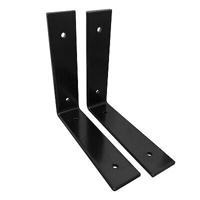 2 Pack - Angle Shelf Brackets, Farmhouse Metal Shelf Bracket, Industrial Modern