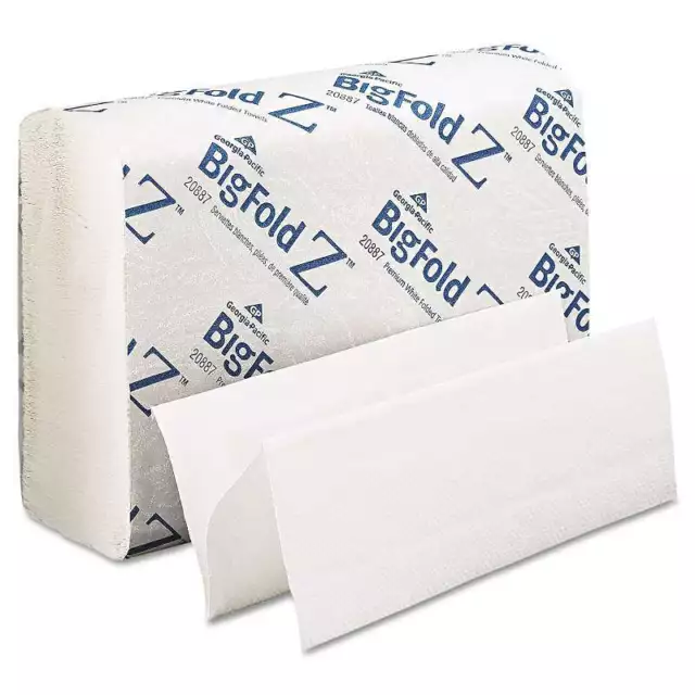 Georgia Pacific Professional BigFold Paper Towels, 10 1/5 x 10 4/5, White, 220/P