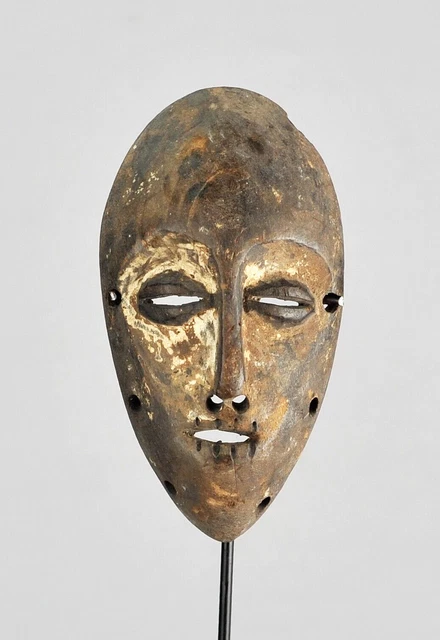 Superb LEGA Lukwakongo  small Mask Bwami cult Congo DRC African Tribal Art 1092