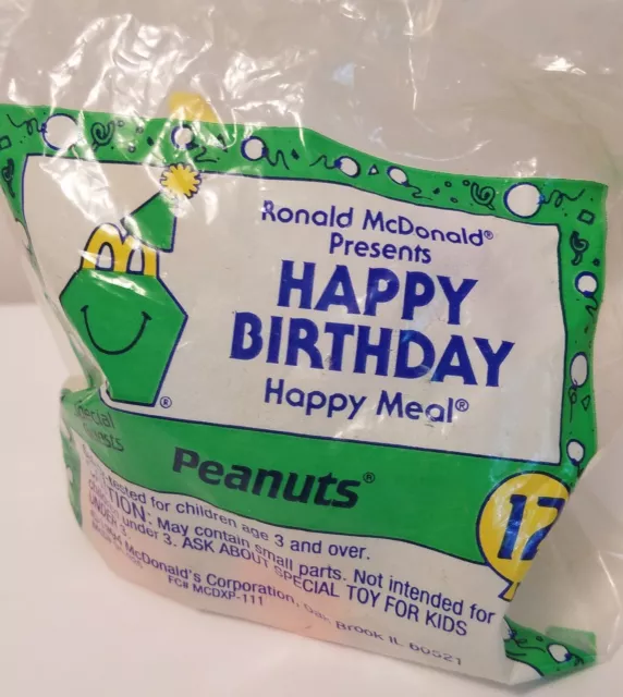 McDonalds Happy Meals 1994 Happy Birthday Peanuts #12 in package