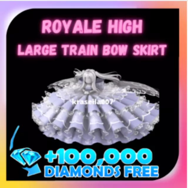 ROYALE HIGH - Large Train Bow Skirt ( + 100K Diamonds For Free) RH ...