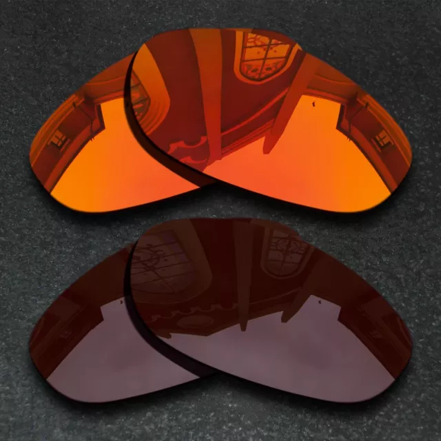 US Orange&Brown Polarized Replacement Lenses For-Oakley Monster Dog