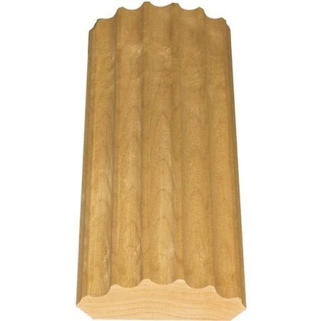 OSBORNE WOOD PRODUCTS 6988.60P 60 x 2 1/2 x 3/4 Fluted Cabinet Corner Molding
