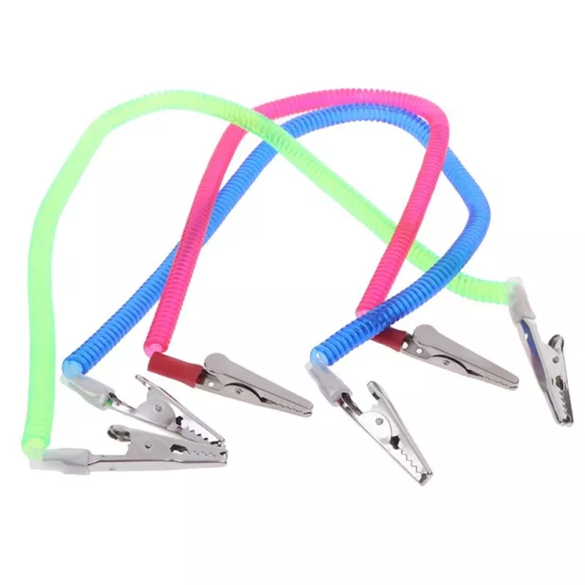50Pcs Dental Patient Bib Clips Chains Napkin Holder Flexible Coil Plastic Chain