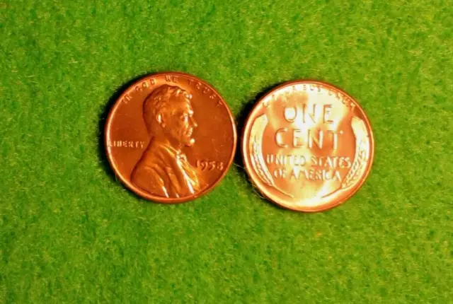 1958 - P    Lincoln  Wheat  Cent  BU    Red    Nice  US  Coin     Free Shipping