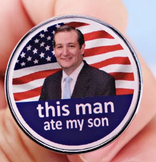 Ted Cruz Zodiac Meme Conspiracy Metal Pin Badge