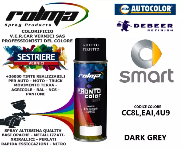 Smart Dark Grey Cc8L,Eai,4U9 Base Opaca