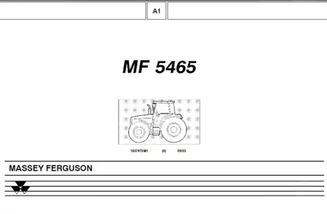 Massey Ferguson 5465 (Tier2) parts catalog