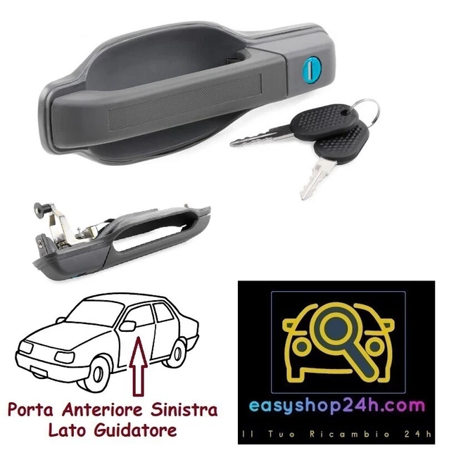 Maniglia Apriporta Anteriore Esterna Per Daily 1989-1999 (Coppia Con Chiave) - Ricambio OEM - Foto 2
