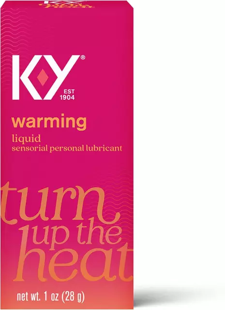 Ky Personal Lubricant K-Y Warming Liquid Lubricant, 1 Oz.(Pack of 2)