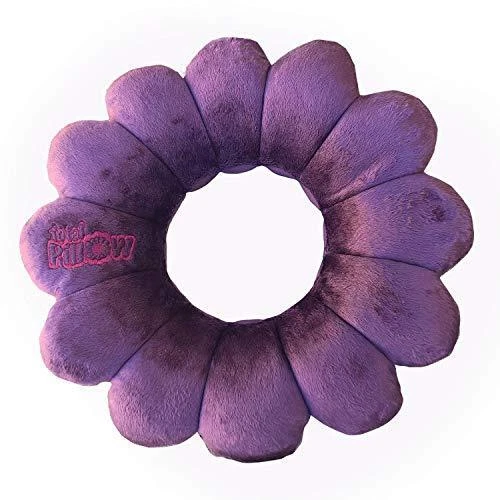 Total Pillow-Travel-Neck/Head/Lumbar Support-Twist/Contour Any Position-Fleece