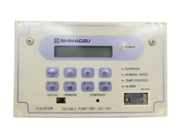 Shimadzu EI-D303M Turbomolecular Pump Controller Turbo Tested Working Surplus