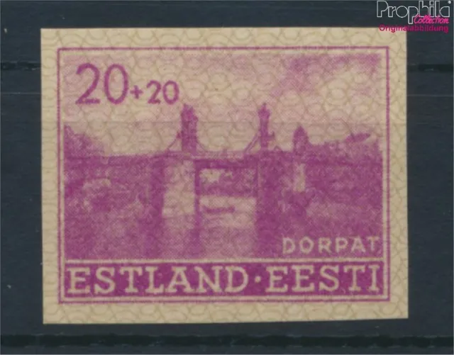 Briefmarken Estland (Dt.Bes.2.WK.) 1941 Mi 5U postfrisch(9483804