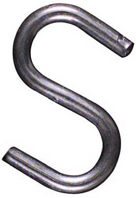 National Hardware N121-566 Open "S" Hook, Zinc-Plated Steel, Heavy-Duty, 1 In. -
