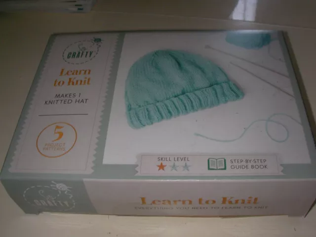 so crafty learn to stricken macht 1 Hut neu im Karton--