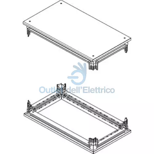 Bticino Mas HDX Base Cabeza Panel Ciego 350X600MM 91801/36c