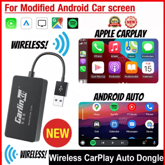 Carlinkit Wireless Apple CarPlay Wireless Android Auto Dongle Mirror USB Adapter