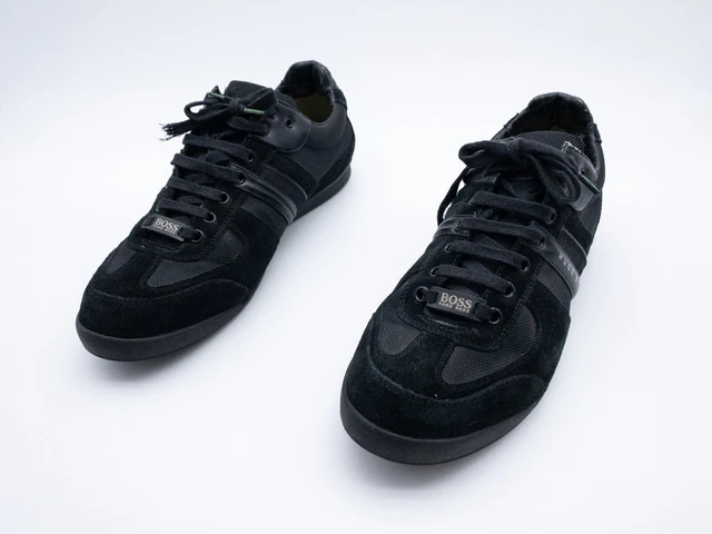 Baskets Hugo Boss Homme Taille 10 UK - Orange Et Noires, Cuir, Bon état
