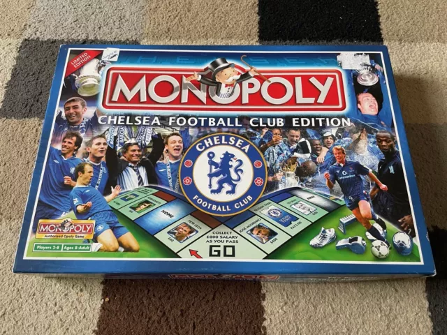 MONOPOLY Board Game CHELSEA FC Limited Edition COMPLETE Hasbro WinningMoves 2005