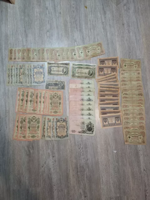 Enorme Lot De Plus De 90 Billets Russes Anciens