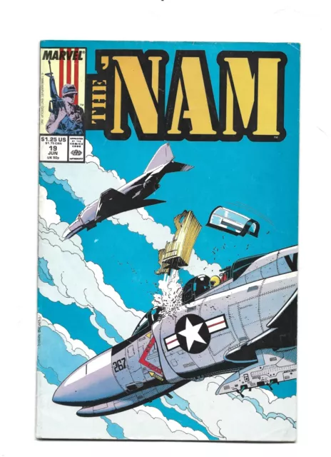 The 'Nam #19 Marvel 1988 Vg Low Grade Combine Ship With Cart