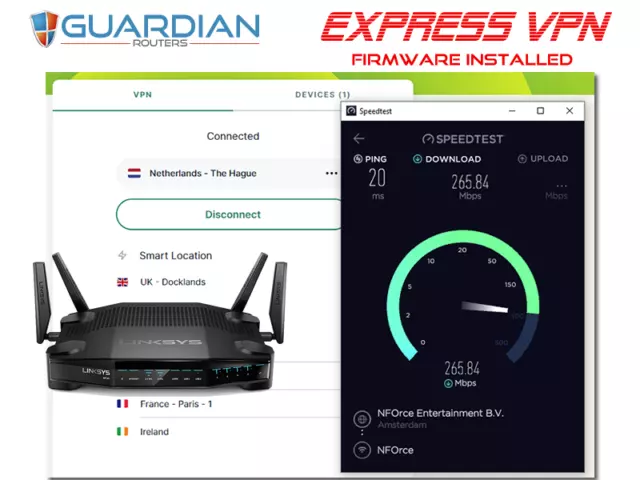 LINKSYS WRT32x Express FAST NEXT GEN router VPN Express firmware 250 Mbp+
