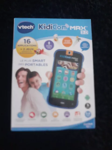 VTech - Etui de protection bleu pour portable enfant KidiCom Max
