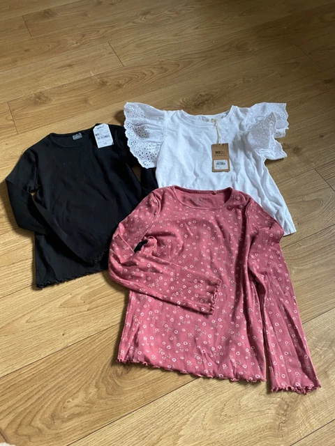 Girls Bn Next Bundle 3 Long Sleeve Tops Age 6 Yrs Height 122 Cm