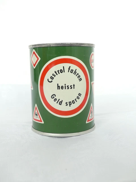 Castrol  Spardose Öldose Oel Benzin Öl Tankstelle Blech  Original Tank D 3