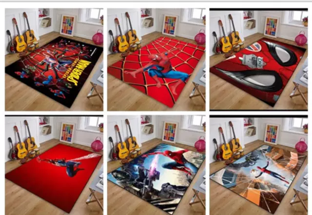 UK Spider-Man Area Rug Soft Floor Mat Living Room BedroomAnti-Slip Floor Carpets