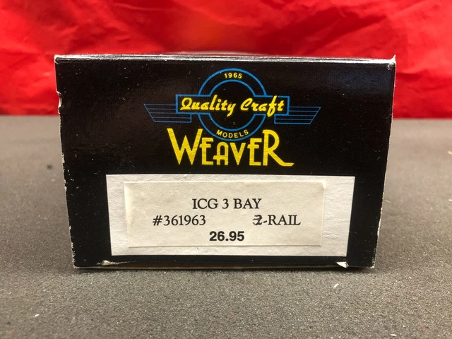 Weaver #361940 3-Rail ICG Illinois Central Gulf Accurately Scaled 3-Bay Hopper 2