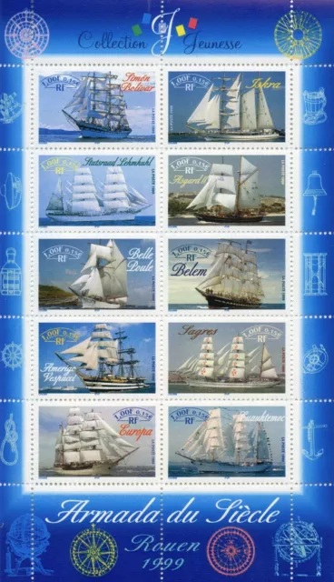 Stamp / Timbre Bloc Feuillet Neuf Bloc N° 25 ** Bateaux Voilier