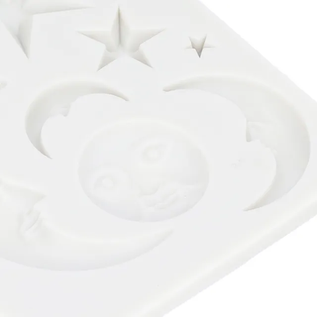 Chocolate Molds Star Moon Face Durable Food-Grade Silicone Baking Molds For