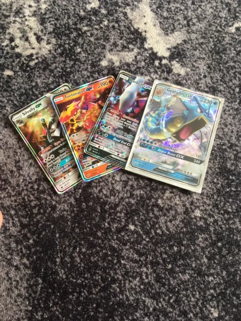 Four gx Pokémon cards