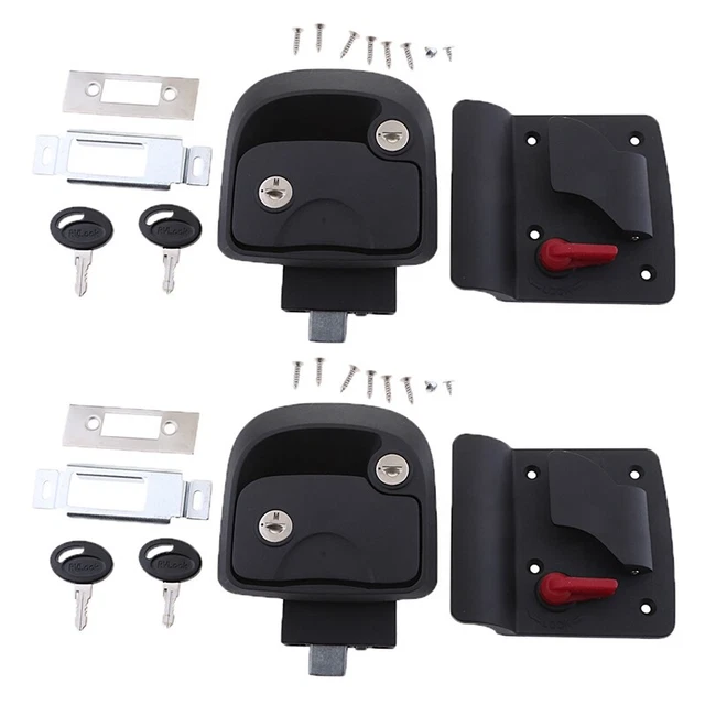 2 x camper ingresso porta serratura porta scorrevole R3 porta meccanica serratura F3G3