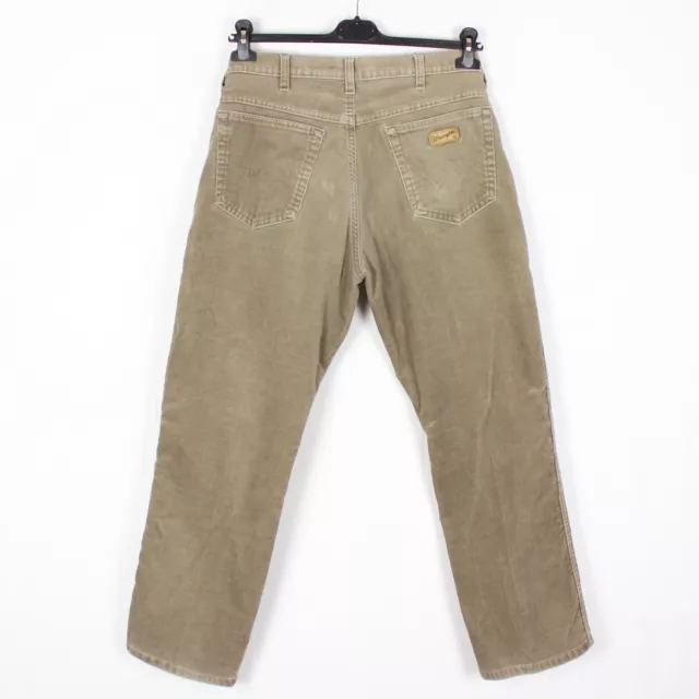 Wrangler Hombre Pantalón de Pana Talla W35 L30 Corte Normal Marrón Algodón k9566 2