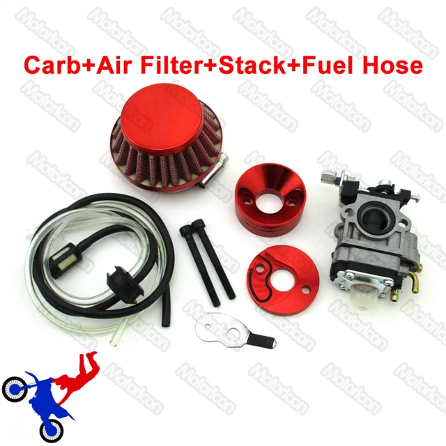 Carburetor Air Filter Adapter Vstack For 23cc 33cc 43cc Big Foot Goped Blade Scooter 47cc 49cc Pocket Bike Mini Dirt Atv - Foto 5