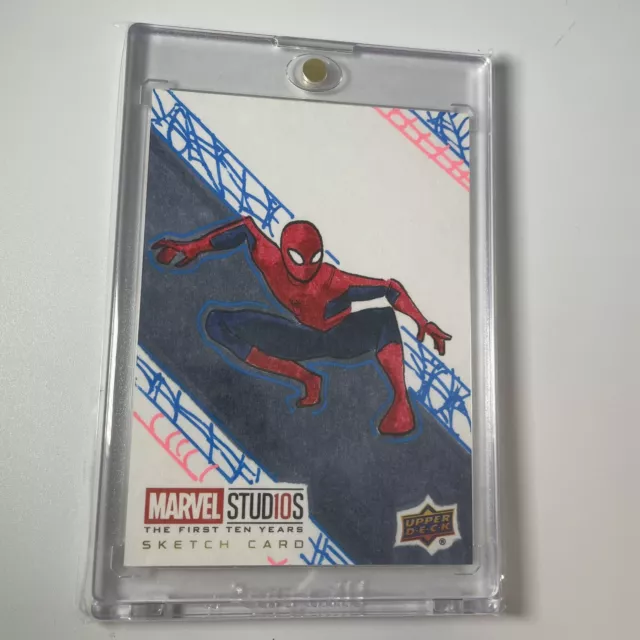 Artist sketch card Spider-man UD Upper Deck MARVEL STUDIOS  1 of 1 Marvel