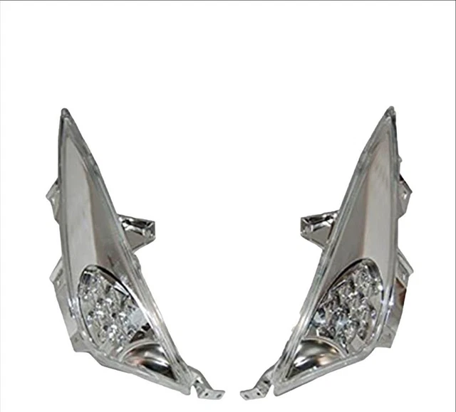 77206378 Paire de Clignotants Avant Chromé Et Trasparents pour Yamaha T Max 2008