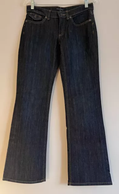 Banana Republic Jeans 2 Petite Bootcut Dark Wash Denim Pants Stretch Flare NWOT