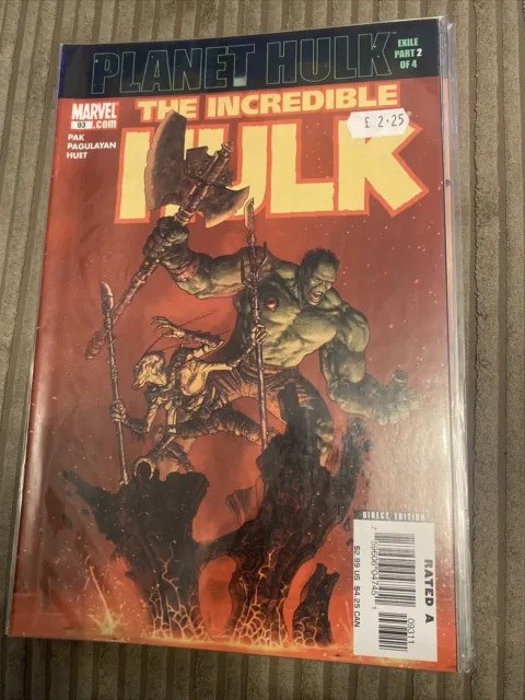 Marvel Comics The Incredible Hulk #93 Key 1st App Korg 2006