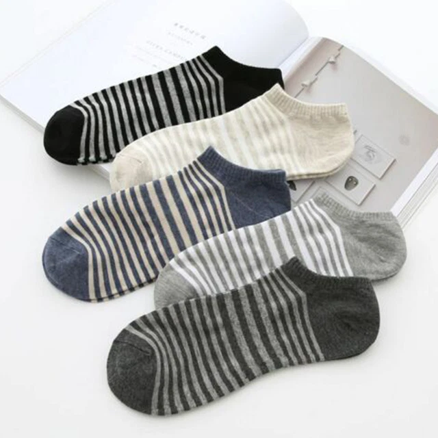 Lot de 5 paires de chaussettes d'été en coton pour homme
